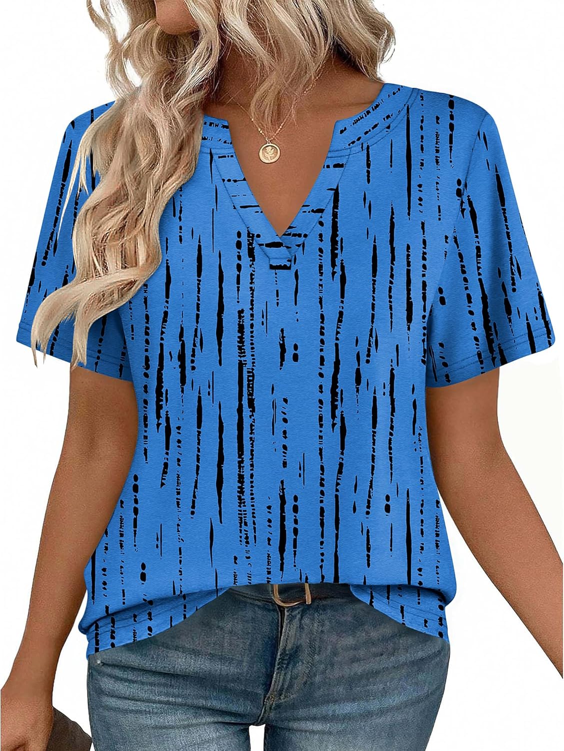 Zeagoo Womens Tops Short Sleeve V Neck Tee Shirts Cute Dressy Casual Clothing Business Work Blouse