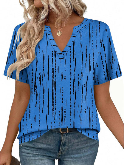 Zeagoo Womens Tops Short Sleeve V Neck Tee Shirts Cute Dressy Casual Clothing Business Work Blouse