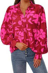 Red Big Floral