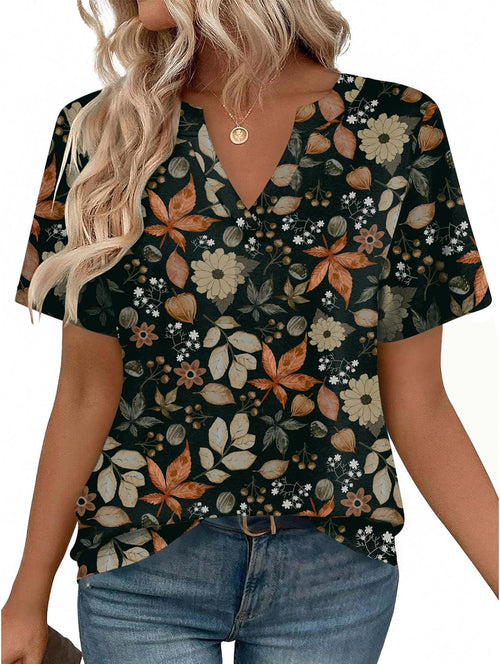 Zeagoo Womens Tops Short Sleeve V Neck Tee Shirts Cute Dressy Casual Clothing Business Work Blouse