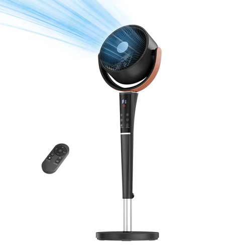 20dB Quiet Pedestal Fan with Remote | 15 Speeds, 5 Modes & LED Night Light